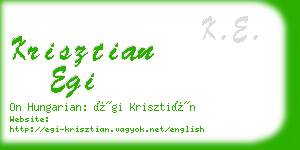 krisztian egi business card